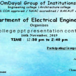 Intra-College PPT Presentation Contest