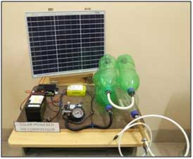 Solar powered Air Compressor: